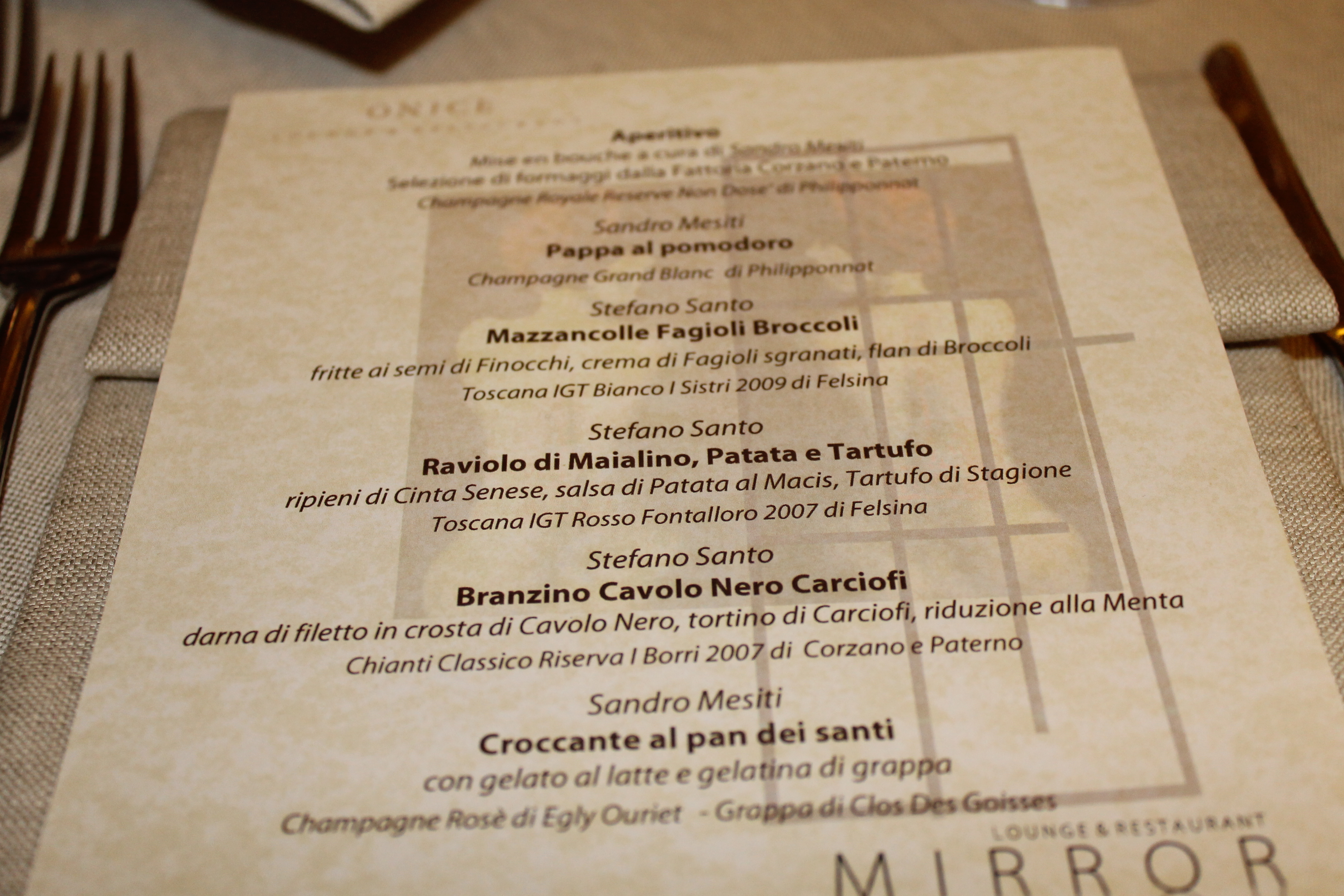 Il menu
